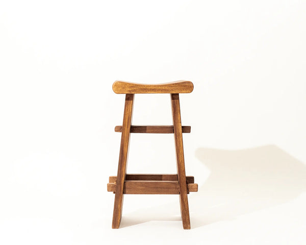 Hikina Bar Stool Suar Wood