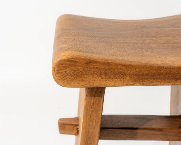Hikina Bar Stool Suar Wood