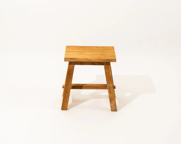 Malama Rectangle Side Table & Stool Reclaimed Teak Wood