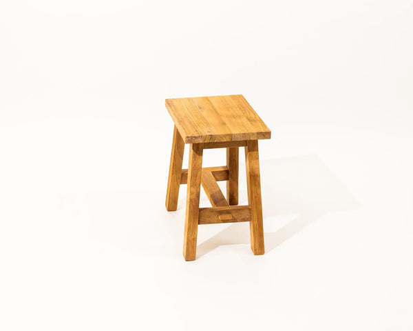 Malama Rectangle Side Table & Stool Reclaimed Teak Wood