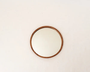 Samana Round Vanity Wall Mirrior Teak Wood