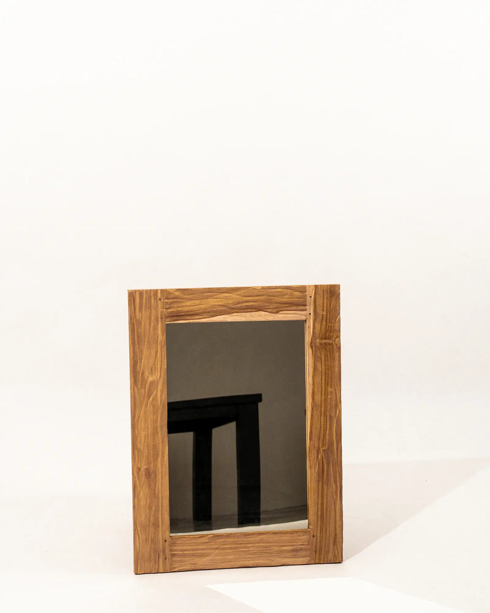 Sinai Rustic Rectangular Vanity Wall Mirror Teak Wood
