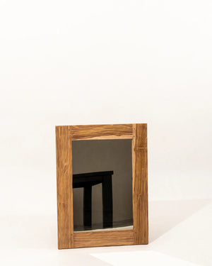Sinai Rustic Rectangular Vanity Wall Mirror Teak Wood