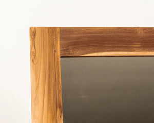 Sorrento Rustic Rectangular Mirror Teak Wood natural teak