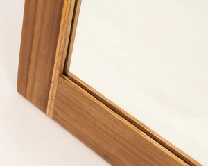 Sorrento Rustic Rectangular Mirror Teak Wood natural teak