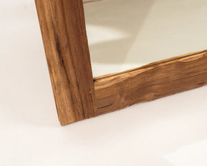 Sorrento Rustic Rectangular Mirror Teak Wood natural teak