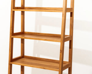 Tala Ladder Shelving Unit Natural Teak Wood