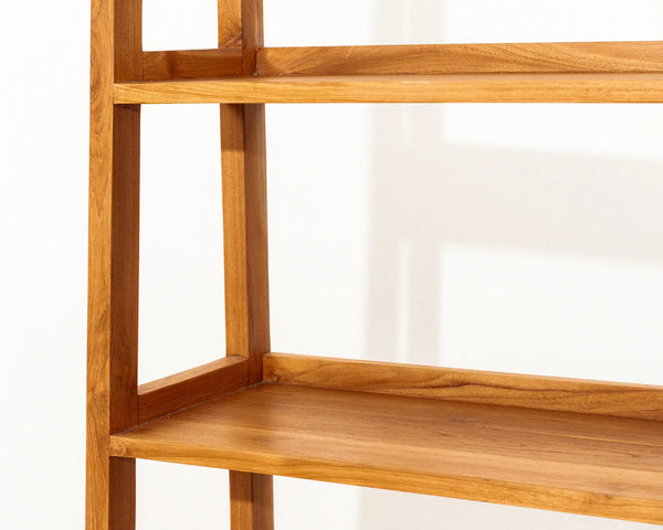Tala Ladder Shelving Unit Natural Teak Wood
