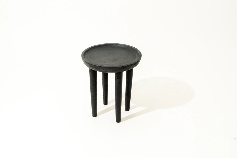 Uira Round Side Table & Stool Suar Wood