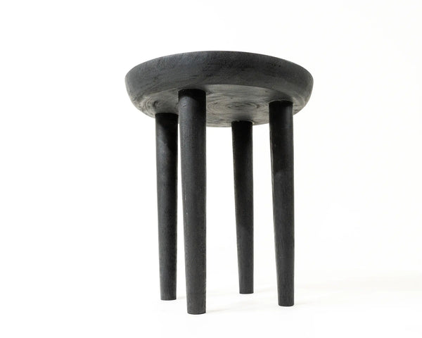 Uira Round Side Table & Stool Suar Wood