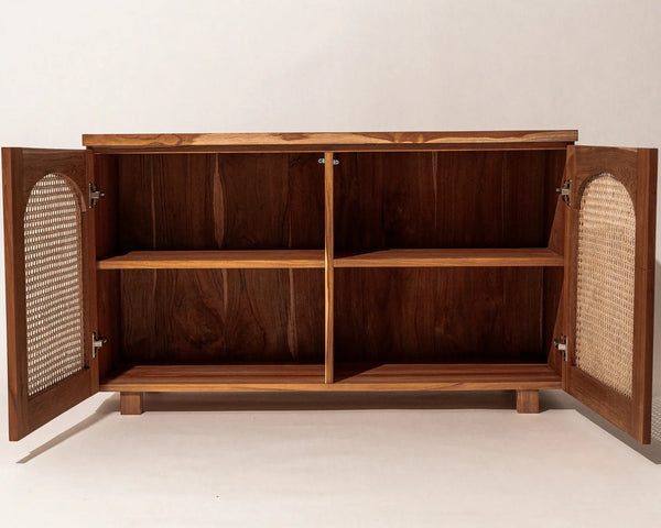 Vana 2 Door Side Board Natural Teak Wood