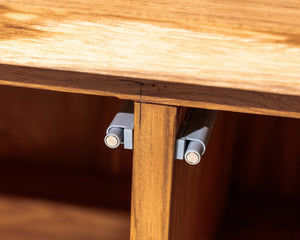 Vana 2 Door Side Board Natural Teak Wood