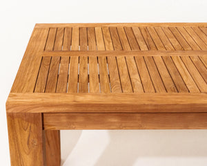 Yugen Rectangular Outdoor Table Teak Wood
