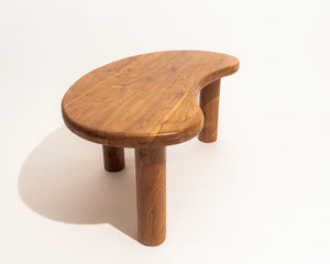 Zora Irregular Shape Coffee Table Teak wood