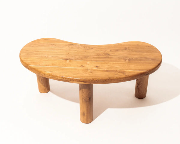 Zora Irregular Shape Coffee Table Teak wood